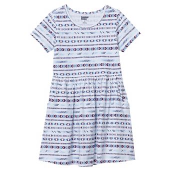Girls 2-16 Lands' End Short Sleeve Gathered Waist Jersey Dress