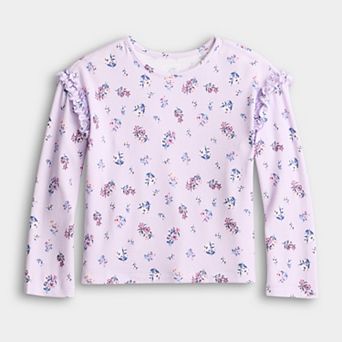 Girls 4-12 Jumping Beans® Ruffle Shoulder Cozy Knit Top