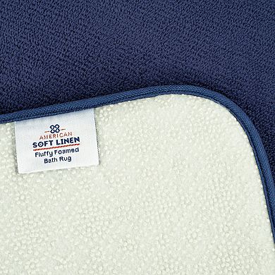 American Soft Linen Fluffy Foamed Soft Bath Rug
