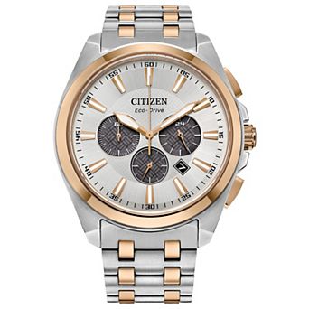 Citizen Eco-Drive Men's Peyton Two Tone Stainless Chronograph Bracelet Watch