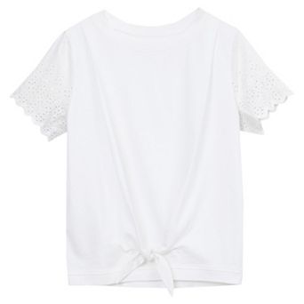 Girls 2-16 Lands' End Short Sleeve Knotted Tee