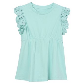 Girls 2-16 Lands' End Short Sleeve Peplum Top