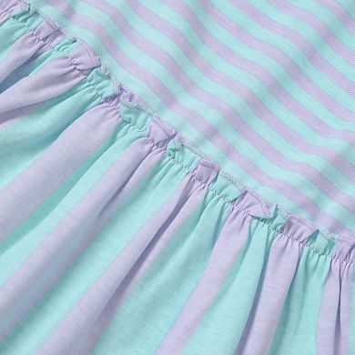 Girls 8-16 Lands' End Short Sleeve Gathered Waist Tunic Top