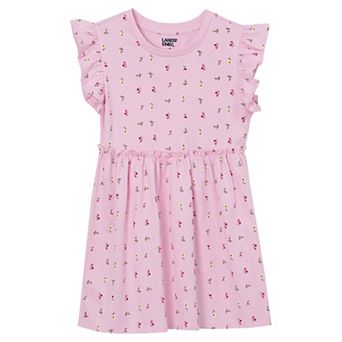 Girls 8-16 Lands' End Short Sleeve Gathered Waist Tunic Top