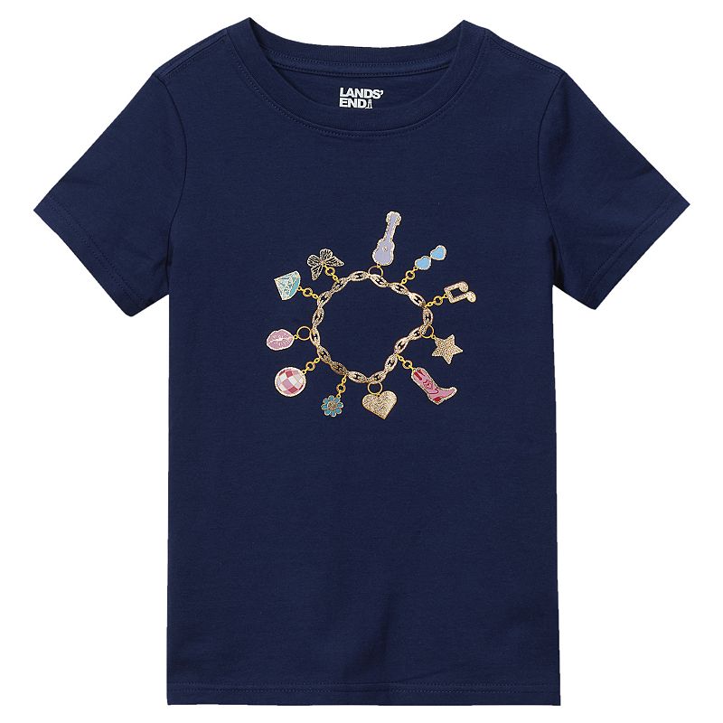 Girls 2-16 Lands' End Short Sleeve Graphic Tee, Girl's, 