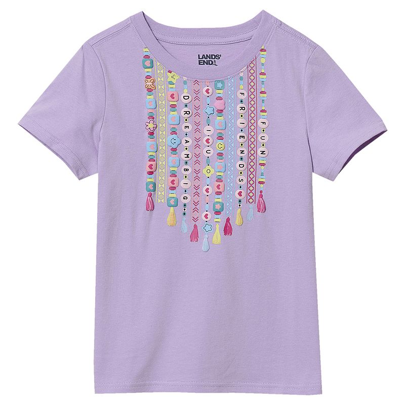 Girls 2-16 Lands' End Short Sleeve Graphic Tee, Girl's, 