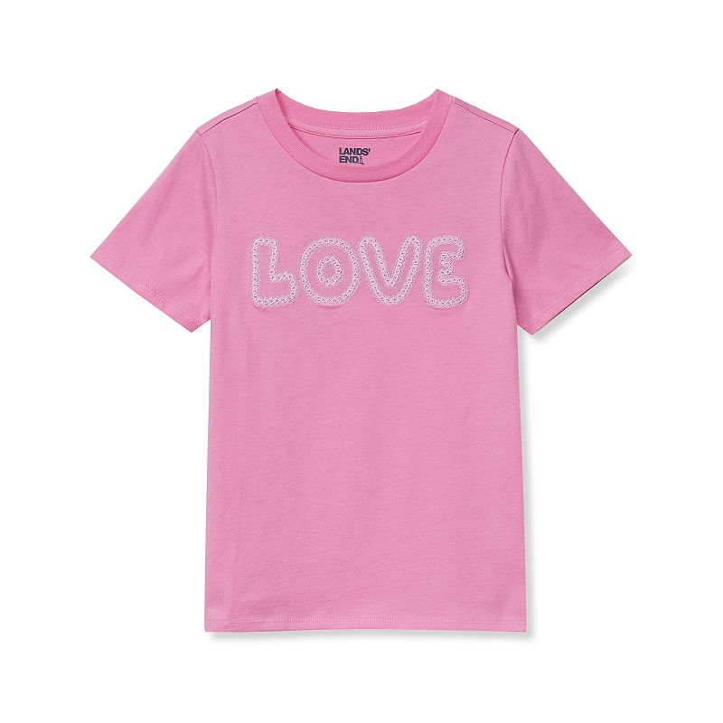 Girls 2-16 Lands' End Short Sleeve Graphic Tee, Girl's, 