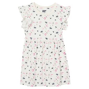 Girls 2-16 Lands' End Gathered Waist Short Sleeve Tunic Top