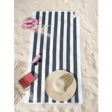 American Soft Linen 4-pc Turkish Cabana Striped Beach Towel Set