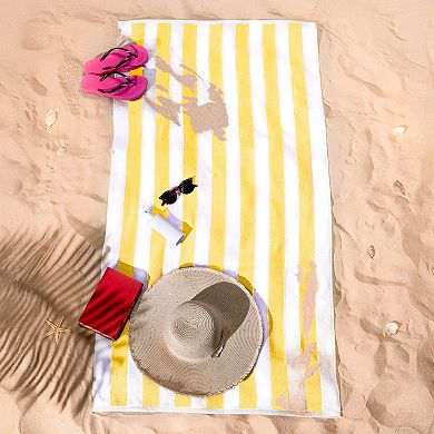 American Soft Linen 4-pc Turkish Cabana Striped Beach Towel Set