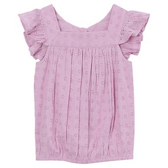 Girls 2-16 Lands' End Woven Eyelet Top