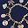 Bracelet Foil Navy