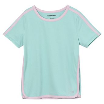 Girls 2-16 Lands' End Short Sleeve Active Curved Hem Tee