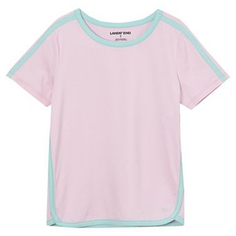 Girls 2-16 Lands' End Short Sleeve Active Curved Hem Tee