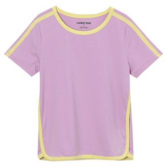 Girls 2-16 Lands' End Short Sleeve Active Curved Hem Tee