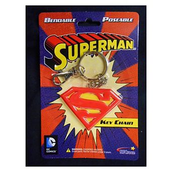 DC Superman Logo Bendable Keychain