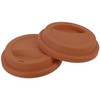 2 pc 3.54" Silicone Cup Lids, Drinking Lid Reusable Sealed Mug Lid for Ceramic or Glass Coffee Mug