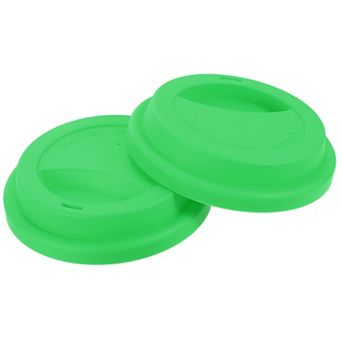 2 pc 3.54" Silicone Cup Lids, Drinking Lid Reusable Sealed Mug Lid for Ceramic or Glass Coffee Mug