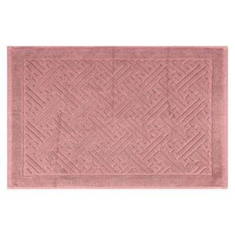 1 pc Luxury Bath Mat, Cotton Absorbent Hotel Spa Shower Floor Towel for Bathroom Rug Pad