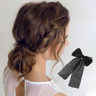 Elegant Bow Ribbon Duckbill Hair Clips Hairdo Clip 1 Pc