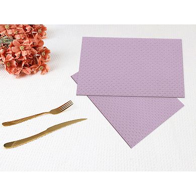 Placemats Set of 6 Woven Placemats for Dining Table Decor Indoor Outdoor Washable Kitchen Table Mat