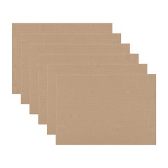 Placemats Set of 6 Woven Placemats for Dining Table Decor Indoor Outdoor Washable Kitchen Table Mat