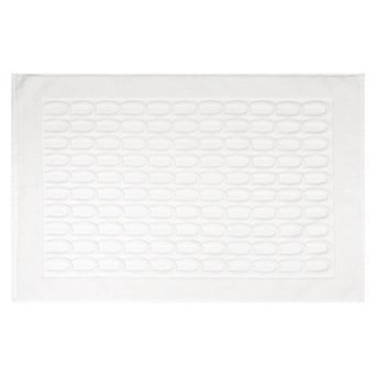 1 pc Lightweight Textured Bath Mat Hotel Reversible Water Absorbent Rug Shower Foot Carpet 16" x 24"