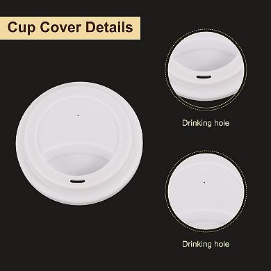 4 Pcs 3.54" Silicone Cup Lids, Drinking Lid Reusable Sealed Mug Lid