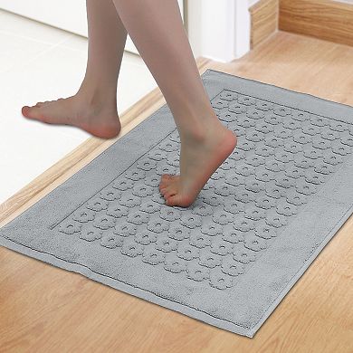 1Pcs Luxury Bath Rug Towel, Cotton Absorbent Hotel Spa Shower Floor Mat for Bathroom 20" x 32"