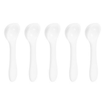 50 pc Teaspoon Micro Scoops 0.25g Mini Powder Scoops Mini Measuring Spoons White