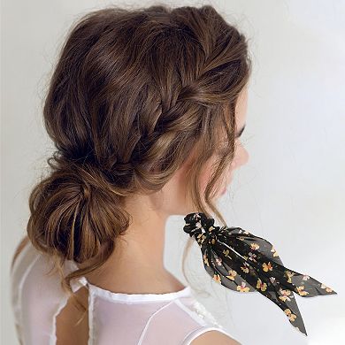 Fashion Butterfly Pattern Hair Scrunchies Hair Ties 1 Pc