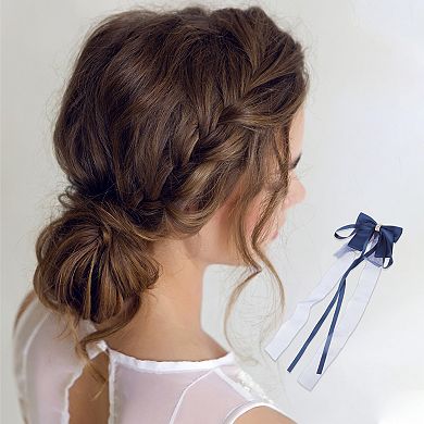 Fashion Bow Ribbon Hair Clips Hairdo Clip 1 Pc