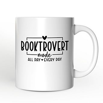 Booktrovert Mug, Gift For Book Lover