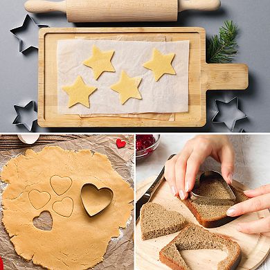 Oval Cookie Cutter Set Assorted Sizes Stainless Steel Geometric Biscuit Baking Pastry Molding