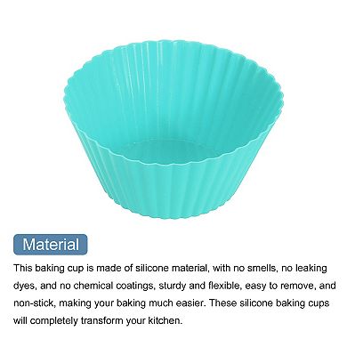 18Pcs Silicone Cupcake Liners, Non-Stick Baking Cups, for Cooking Eggs, Baking Muffins