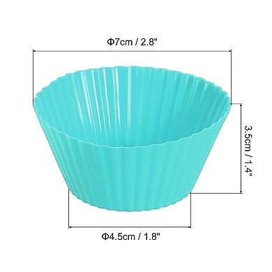 18Pcs Silicone Cupcake Liners, Non-Stick Baking Cups, for Cooking Eggs, Baking Muffins