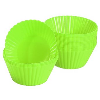 18 pc Silicone Cupcake Liners, Non-Stick Baking Cups, for Cooking Eggs, Baking Muffins
