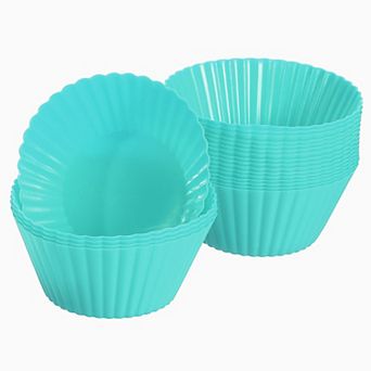 18 pc Silicone Cupcake Liners, Non-Stick Baking Cups, for Cooking Eggs, Baking Muffins