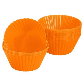 18 pc Silicone Cupcake Liners, Non-Stick Baking Cups, for Cooking Eggs, Baking Muffins