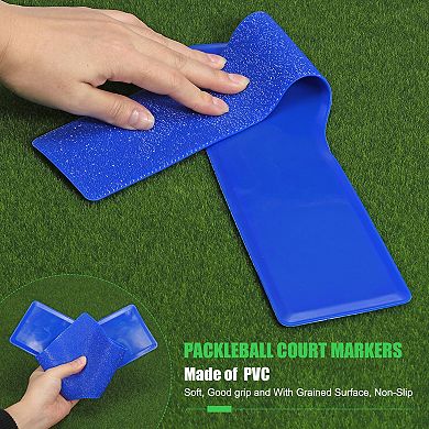 Court Line Marker Set, Pickleball Court Marking Kit Pickleball Lines Throw Down Markers