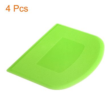 Plastic Cake Scraper Dough Cutter Tool for Cutting Baking Kitchen Daily Use, Pack of 4