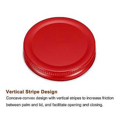 Mason Jar Lids, 70mm/2.76" Wide Mouth Tin Plate Caps Leak Proof for Canning Jars Kitchen Storage