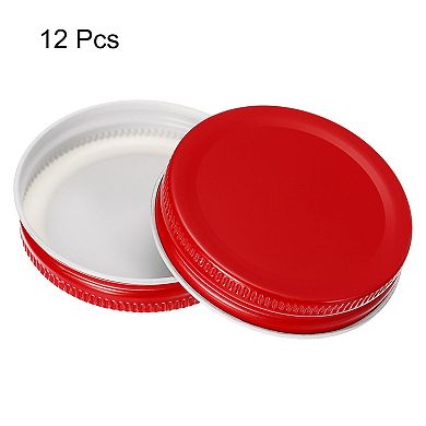 Mason Jar Lids, 70mm/2.76" Wide Mouth Tin Plate Caps Leak Proof for Canning Jars Kitchen Storage