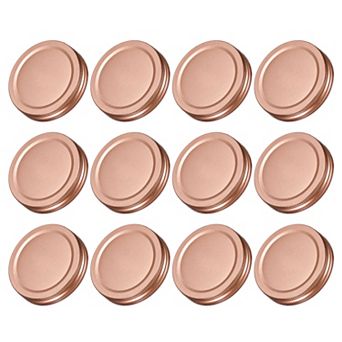 Mason Jar Lids, 70mm/2.76" Wide Mouth Tin Plate Caps Leak Proof for Canning Jars Kitchen Storage