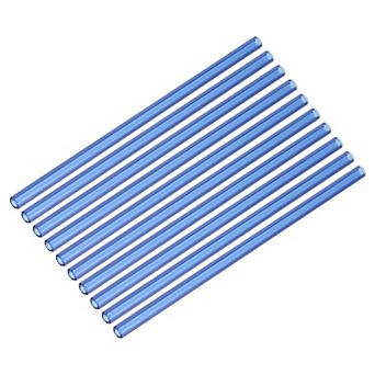8 Inch Glass Tubes, 10 pc Borosilicate Long Glass Pipes Glass Blowing Tubes Industrial Glass Tubing