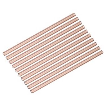 8 Inch Glass Tubes, 10 pc Borosilicate Long Glass Pipes Glass Blowing Tubes Industrial Glass Tubing