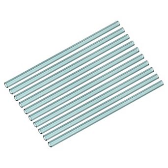 8 Inch Glass Tubes, 10 pc Borosilicate Long Glass Pipes Glass Blowing Tubes Industrial Glass Tubing