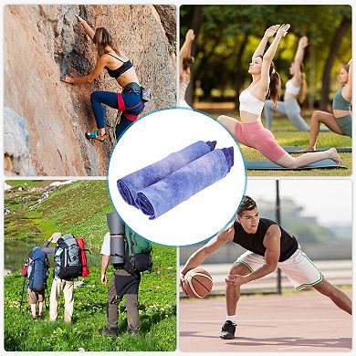 Sun Protection Arm Sleeves for Outdoor Blue 1 Pair