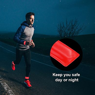 Reflective Bands, 12 Pcs High Visibility Reflective Arm Wrist Ankle Band Safety Reflector Strips