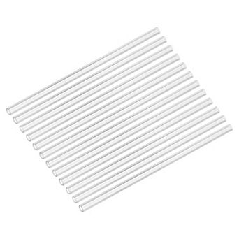 8 Inch Glass Tubes, 12 pc Borosilicate Long Glass Pipes Glass Blowing Tubes Industrial Glass Tubing